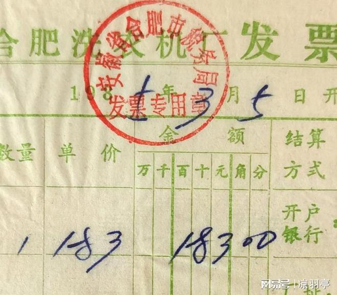 机的价格单才明白那时候的东西真不便宜！米乐体育M6直播平台看了80年代洗衣(图2)